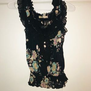 Floral sleeveless top